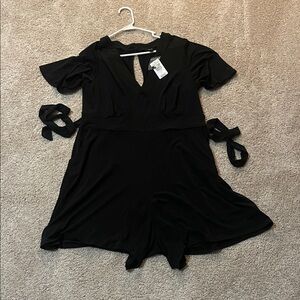 Torrid Elegant Black Romper